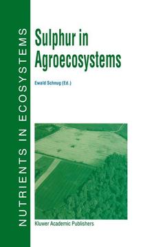 Couverture de l’ouvrage Sulphur in Agroecosystems
