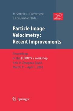 Couverture de l’ouvrage Particle Image Velocimetry: Recent Improvements