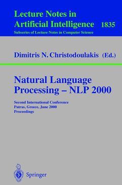 Couverture de l’ouvrage Natural Language Processing - NLP 2000
