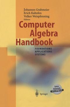 Couverture de l’ouvrage Computer Algebra Handbook