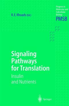 Couverture de l’ouvrage Signaling Pathways for Translation