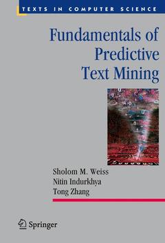 Couverture de l’ouvrage Fundamentals of Predictive Text Mining