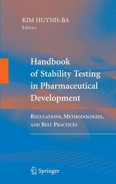 Couverture de l’ouvrage Handbook of Stability Testing in Pharmaceutical Development