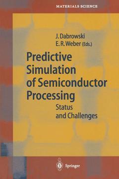 Couverture de l’ouvrage Predictive Simulation of Semiconductor Processing