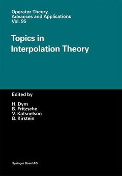 Couverture de l’ouvrage Topics in Interpolation Theory