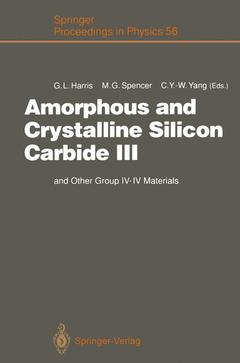Couverture de l’ouvrage Amorphous and Crystalline Silicon Carbide III