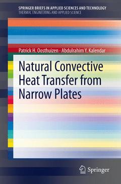 Couverture de l’ouvrage Natural Convective Heat Transfer from Narrow Plates