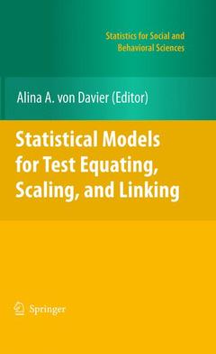 Couverture de l’ouvrage Statistical Models for Test Equating, Scaling, and Linking