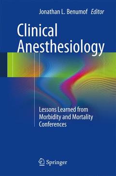 Couverture de l’ouvrage Clinical Anesthesiology