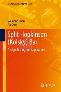 Couverture de l’ouvrage Split Hopkinson (Kolsky) Bar