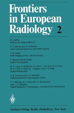 Couverture de l’ouvrage Frontiers in European Radiology