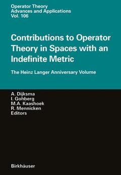 Couverture de l’ouvrage Contributions to Operator Theory in Spaces with an Indefinite Metric