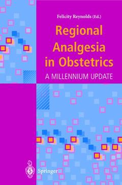 Couverture de l’ouvrage Regional Analgesia in Obstetrics