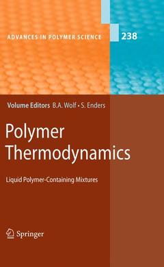 Couverture de l’ouvrage Polymer Thermodynamics