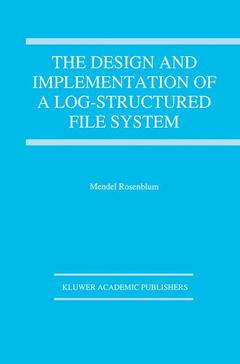 Cover of the book The Design and Implementation of a Log-structured file system