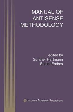 Cover of the book Manual of Antisense Methodology