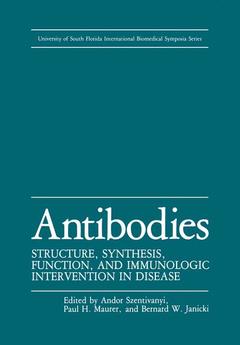 Couverture de l’ouvrage Antibodies
