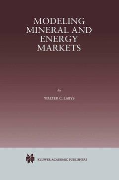 Cover of the book Modeling Mineral and Energy Markets