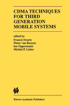 Couverture de l’ouvrage CDMA Techniques for Third Generation Mobile Systems
