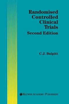 Couverture de l’ouvrage Randomised Controlled Clinical Trials