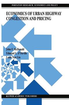 Couverture de l’ouvrage Economics of Urban Highway Congestion and Pricing