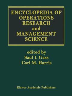 Couverture de l’ouvrage Encyclopedia of Operations Research and Management Science