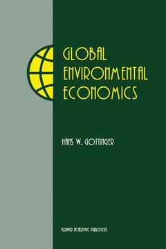 Couverture de l’ouvrage Global Environmental Economics