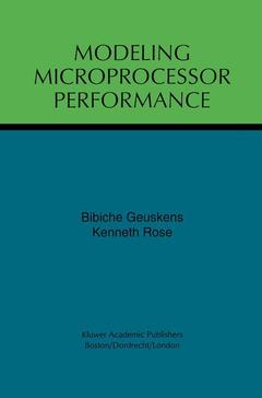 Cover of the book Modeling Microprocessor Performance