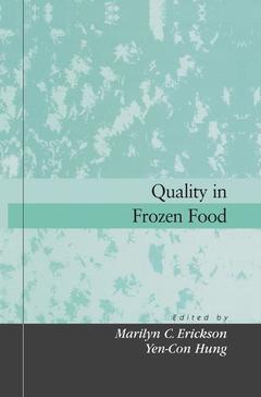 Couverture de l’ouvrage Quality in Frozen Food