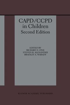 Couverture de l’ouvrage CAPD/CCPD in Children