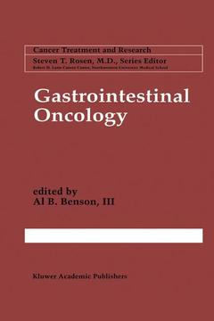 Couverture de l’ouvrage Gastrointestinal Oncology