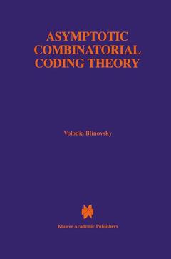Cover of the book Asymptotic Combinatorial Coding Theory