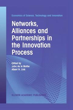 Couverture de l’ouvrage Networks, Alliances and Partnerships in the Innovation Process