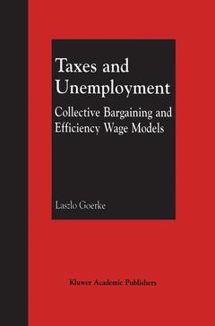 Couverture de l’ouvrage Taxes and Unemployment