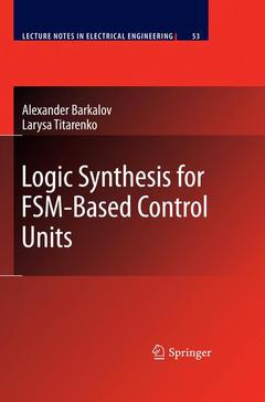 Couverture de l’ouvrage Logic Synthesis for FSM-Based Control Units