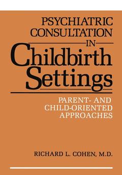 Couverture de l’ouvrage Psychiatric Consultation in Childbirth Settings