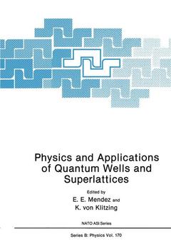 Couverture de l’ouvrage Physics and Applications of Quantum Wells and Superlattices