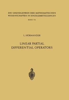 Couverture de l’ouvrage Linear Partial Differential Operators