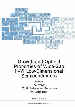 Couverture de l’ouvrage Growth and Optical Properties of Wide-Gap II–VI Low-Dimensional Semiconductors