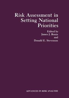 Couverture de l’ouvrage Risk Assessment in Setting National Priorities