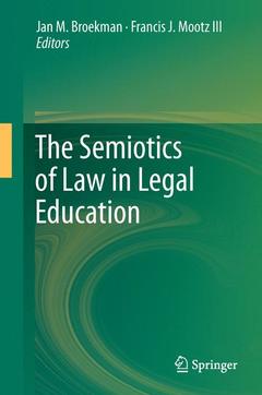 Cover of the book The Semiotics of Law in Legal Education