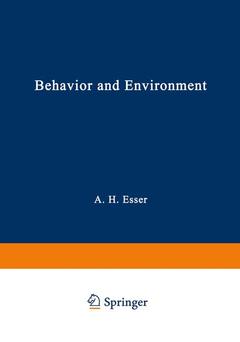 Couverture de l’ouvrage Behavior and Environment