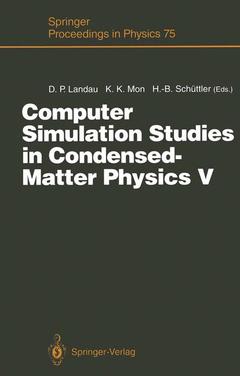 Couverture de l’ouvrage Computer Simulation Studies in Condensed-Matter Physics V