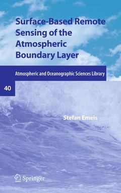 Couverture de l’ouvrage Surface-Based Remote Sensing of the Atmospheric Boundary Layer