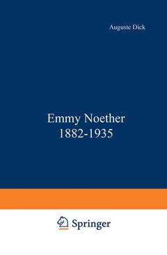 Cover of the book Emmy Noether 1882–1935