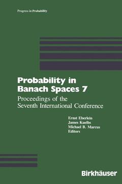 Couverture de l’ouvrage Probability in Banach Spaces 7