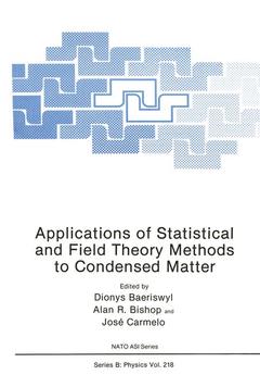 Couverture de l’ouvrage Applications of Statistical and Field Theory Methods to Condensed Matter