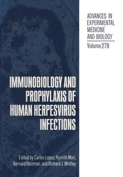 Couverture de l’ouvrage Immunobiology and Prophylaxis of Human Herpesvirus Infections