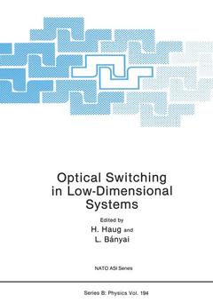Couverture de l’ouvrage Optical Switching in Low-Dimensional Systems