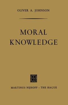 Couverture de l’ouvrage Moral Knowledge